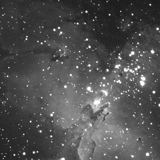 Young stars in the Eagle Nebula